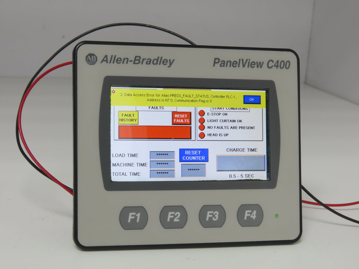 Allen Bradley 2711C-T4T PanelView Component 4" Touch Screen & 4-Key Input 24V