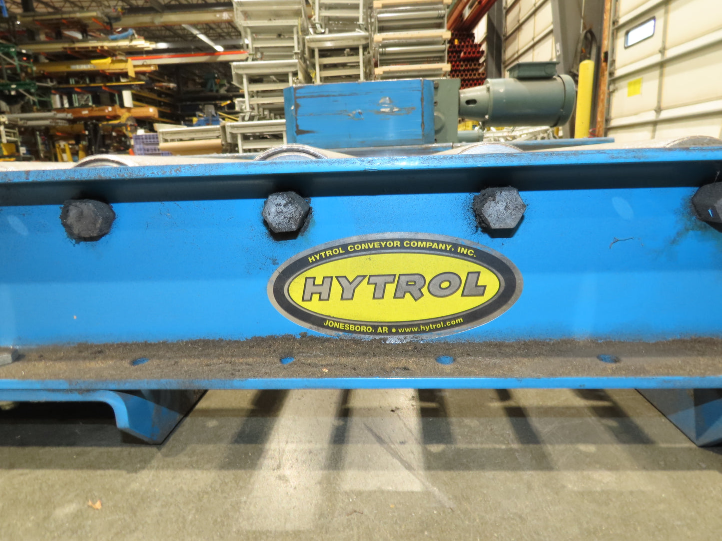 Hytrol 58"W x 5'L Pallet Conveyor 2.5"Roller 51.5"BF 3PH Chain Drive 20FPM