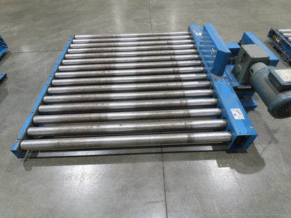 Hytrol 58"W x 5'L Pallet Conveyor 2.5"Roller 51.5"BF 3PH Chain Drive 20FPM