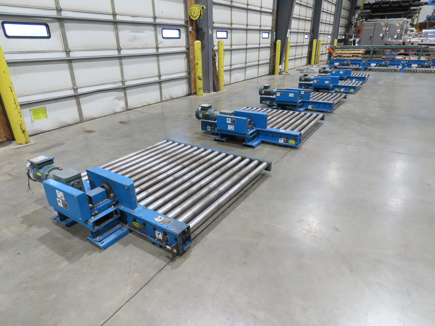 Hytrol 58"W x 5'L Pallet Conveyor 2.5"Roller 51.5"BF 3PH Chain Drive 20FPM