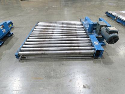 Hytrol 58"W x 5'L Pallet Conveyor 2.5"Roller 51.5"BF 3PH Chain Drive 20FPM
