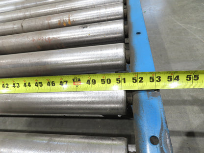 Hytrol 58"W x 5'L Pallet Conveyor 2.5"Roller 51.5"BF 3PH Chain Drive 20FPM