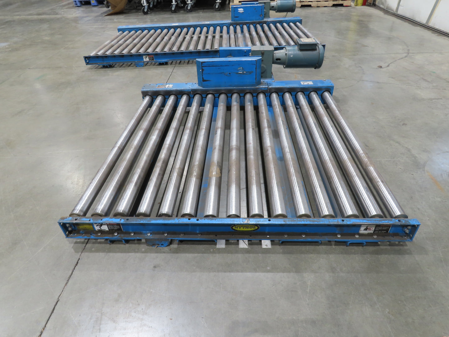 Hytrol 58"W x 5'L Pallet Conveyor 2.5"Roller 51.5"BF 3PH Chain Drive 20FPM