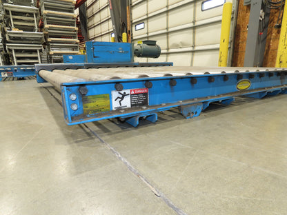 Hytrol 58"W x 5'L Pallet Conveyor 2.5"Roller 51.5"BF 3PH Chain Drive 20FPM