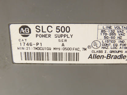 Allen Bradley 1746-A7 I/O 7 Slot Rack Chassis & Power Supply 1746-P1