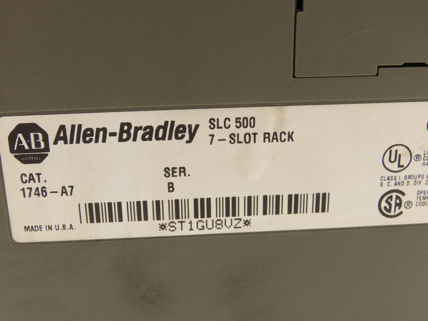 Allen Bradley 1746-A7 I/O 7 Slot Rack Chassis & Power Supply 1746-P2