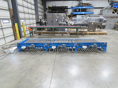 Hytrol 58"W x 15'L Pallet Conveyor 2.5"Roller 51.5"BF 3PH EZ-Logic Zones 30FPM