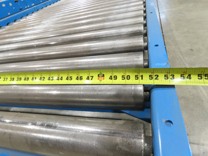 Hytrol 58"W x 15'L Pallet Conveyor 2.5"Roller 51.5"BF 3PH EZ-Logic Zones 30FPM