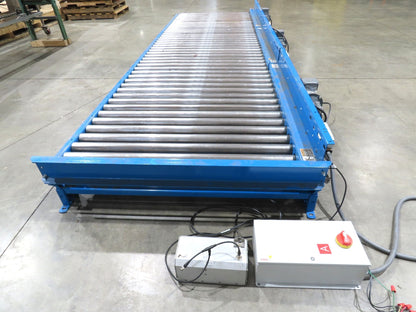 Hytrol 58"W x 15'L Pallet Conveyor 2.5"Roller 51.5"BF 3PH EZ-Logic Zones 30FPM