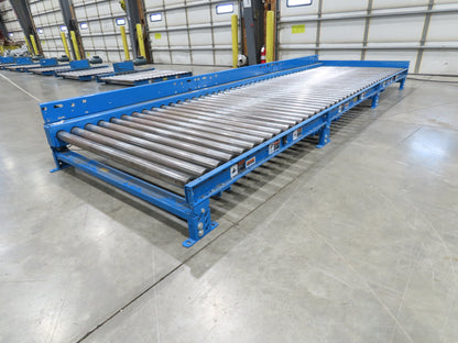 Hytrol 58"W x 15'L Pallet Conveyor 2.5"Roller 51.5"BF 3PH EZ-Logic Zones 30FPM