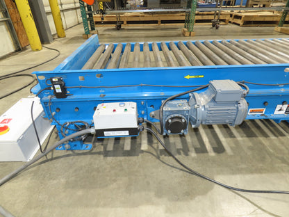 Hytrol 58"W x 15'L Pallet Conveyor 2.5"Roller 51.5"BF 3PH EZ-Logic Zones 30FPM