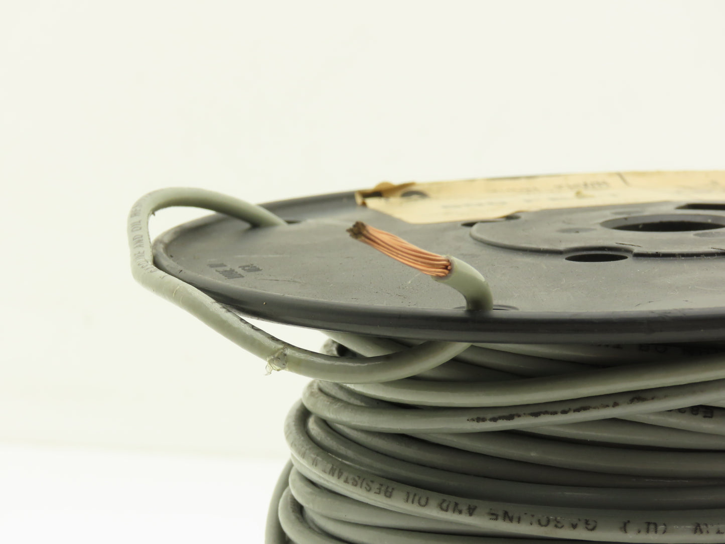 Machine Tool Wire 12AWG 19 Strand 600V 500' Spool Gray Cable THHN-THWN MTW-AWM