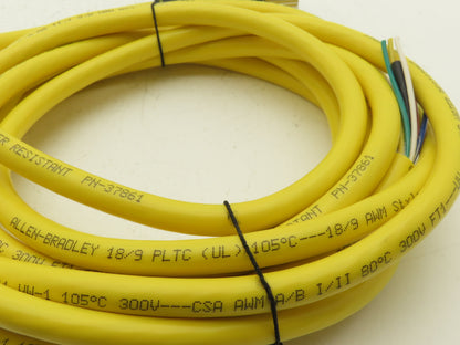 Allen Bradley 889M-FX9AE-5 M23 Cable 18AWG 12-Pin Cordset 5M Length Ser C