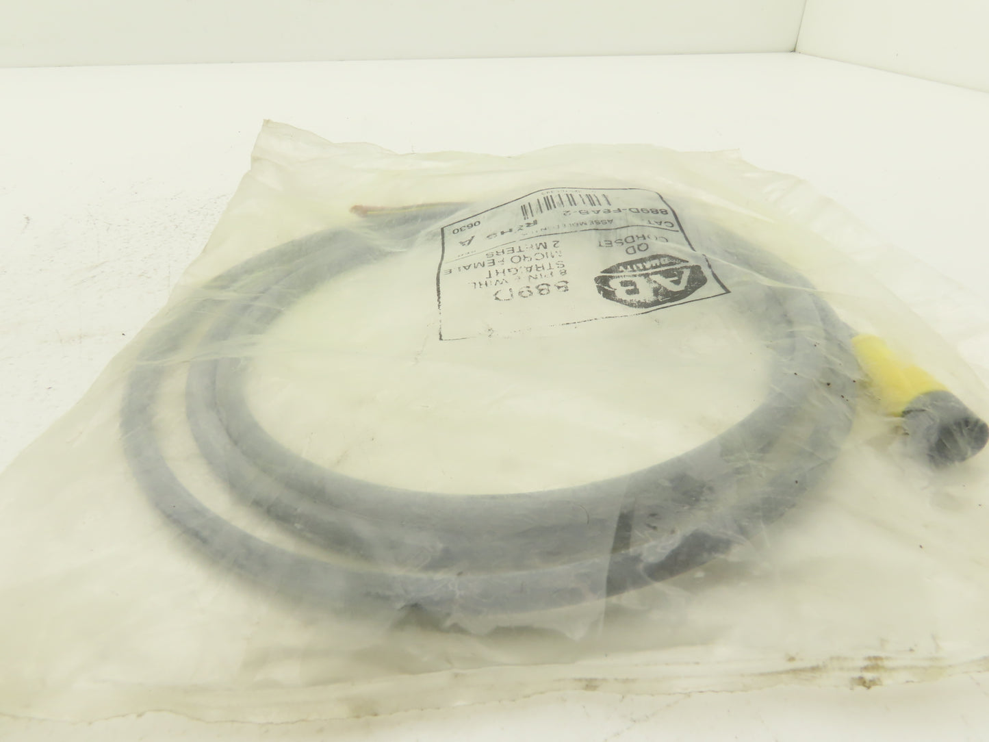 Allen Bradley 889D-F8AB-2 QD Cordset 8-Pin 8-Wire Cable 2M Ser A Gray  Lot of 2