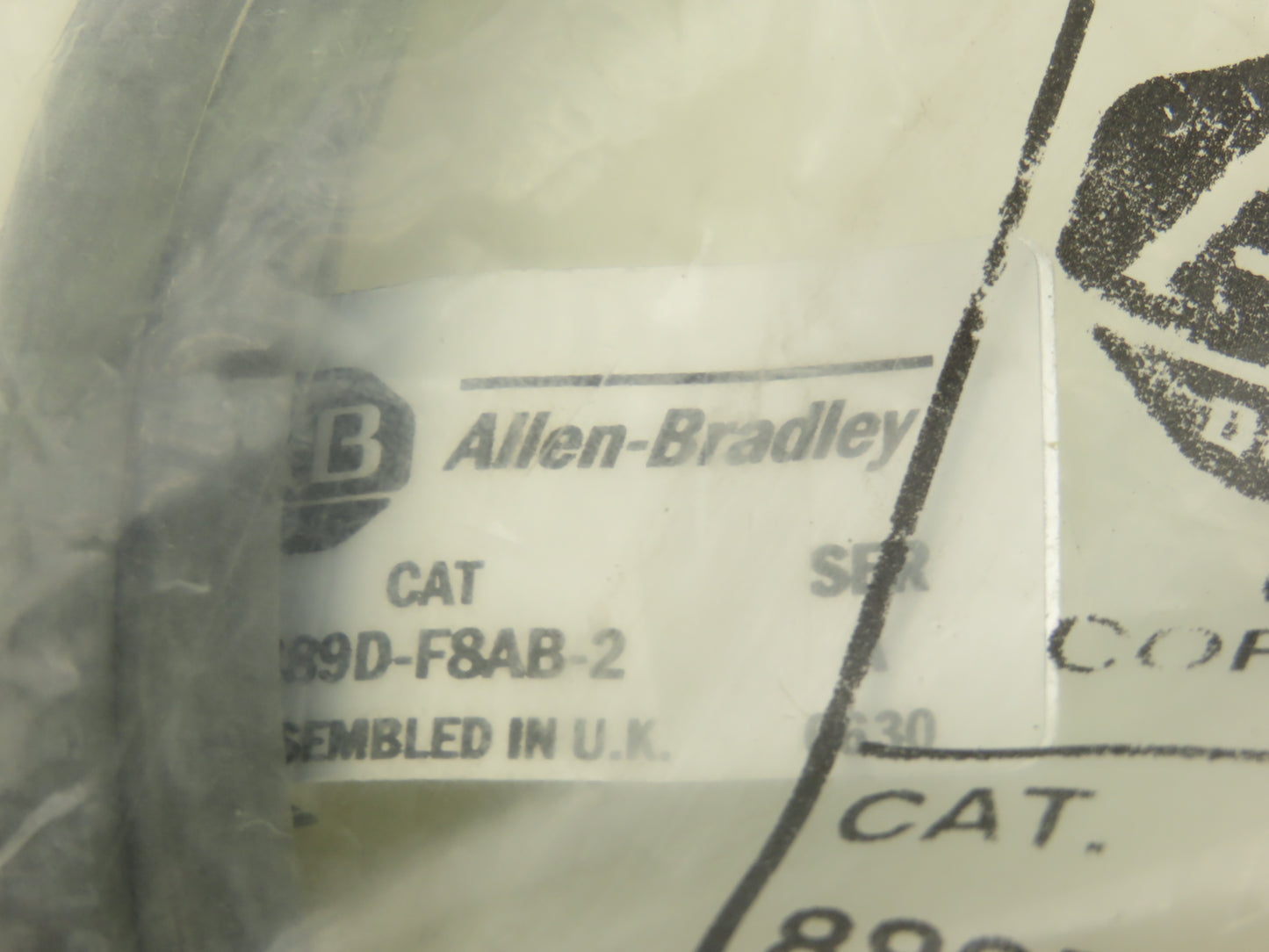 Allen Bradley 889D-F8AB-2 QD Cordset 8-Pin 8-Wire Cable 2M Ser A Gray  Lot of 2