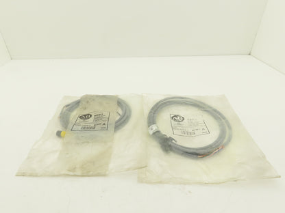 Allen Bradley 889D-F8AB-2 QD Cordset 8-Pin 8-Wire Cable 2M Ser A Gray  Lot of 2