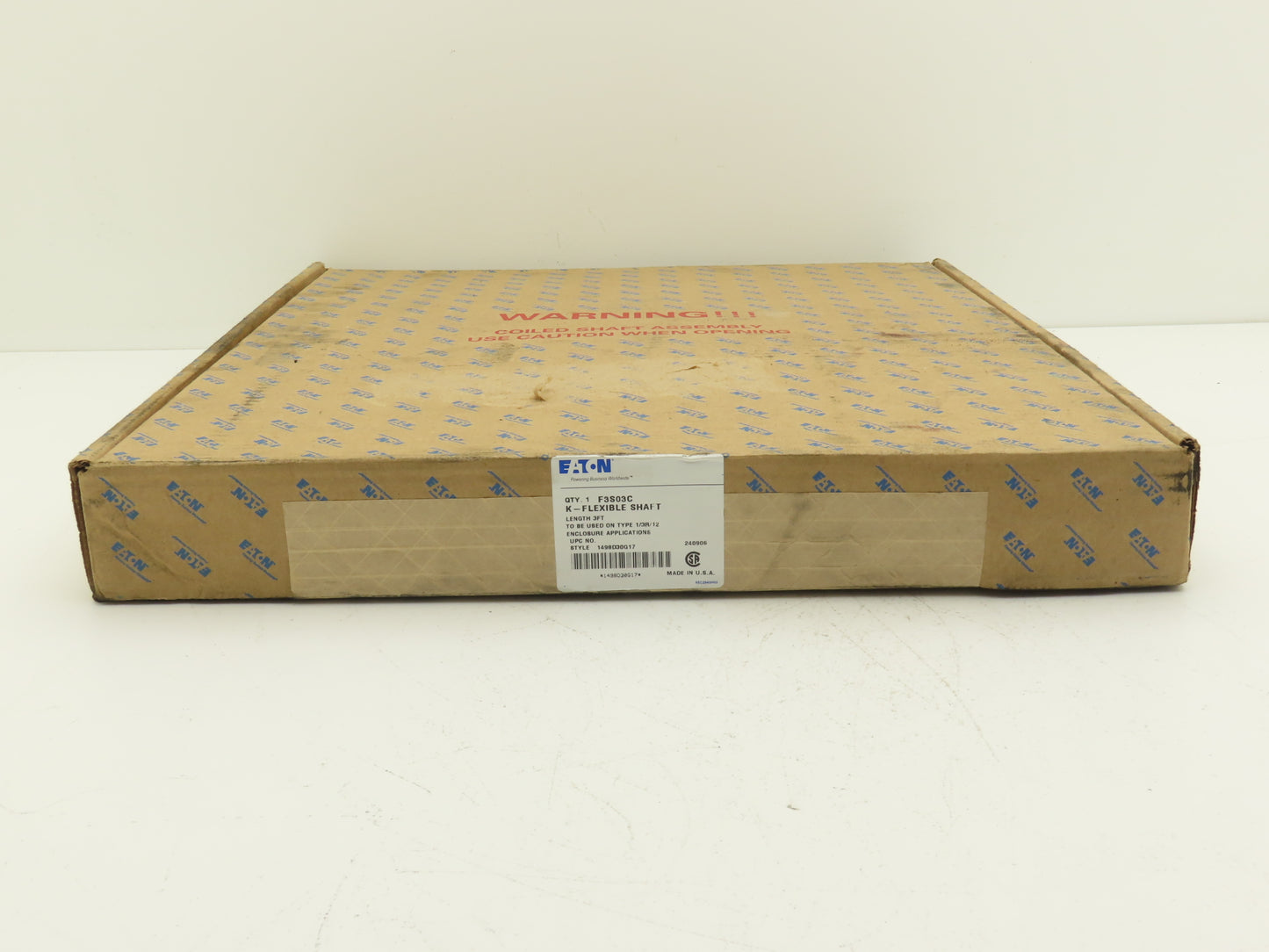 Eaton F3S03C 400A Disconnect Switch Enclosure Handle Kit 3Ft Cable NEMA 1/12