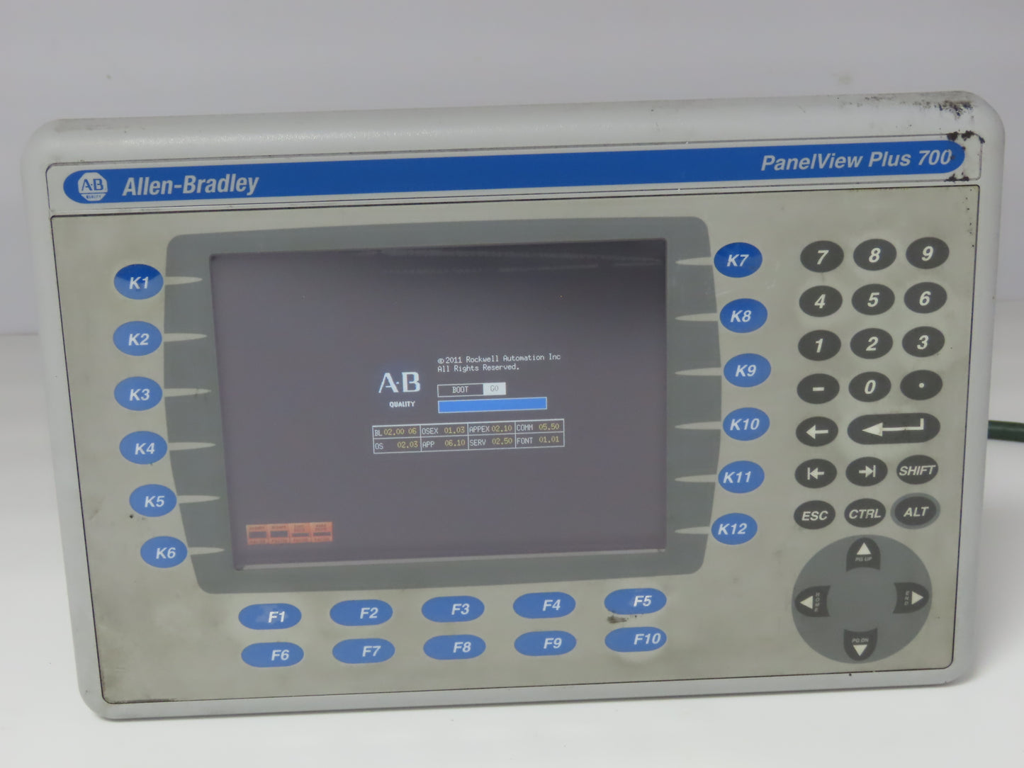 Allen Bradley 2711P-B7C4A8 PanelView Plus 700 Keypad/Touch W/Module 2711P-RDB7C