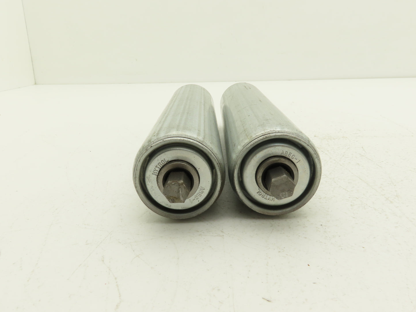 Hytrol 1.9"x 9"BF Steel Gravity Conveyor Roller 7/16" Hex Axle  Lot of 2