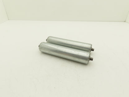 Hytrol 1.9"x 9"BF Steel Gravity Conveyor Roller 7/16" Hex Axle  Lot of 2