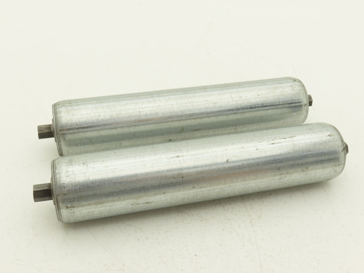 Hytrol 1.9"x 9"BF Steel Gravity Conveyor Roller 7/16" Hex Axle  Lot of 2