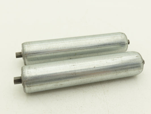 Hytrol 1.9"x 9"BF Steel Gravity Conveyor Roller 7/16" Hex Axle  Lot of 2