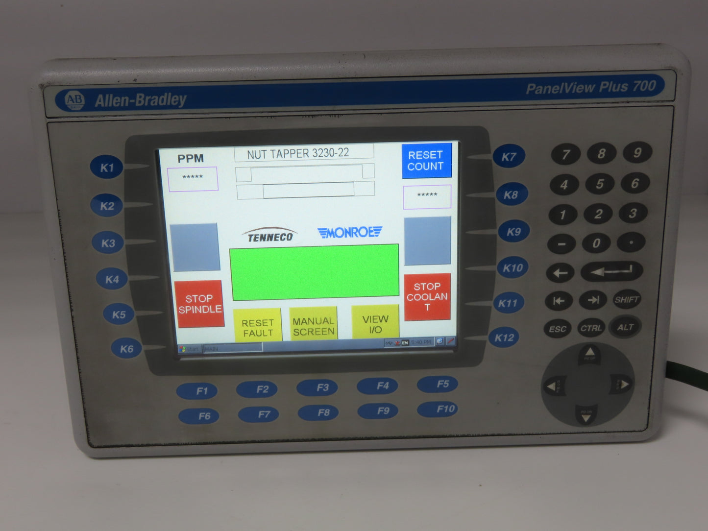 Allen Bradley 2711P-B7C4A8 PanelView Plus 700 Keypad/Touch W/Module 2711P-RDB7C