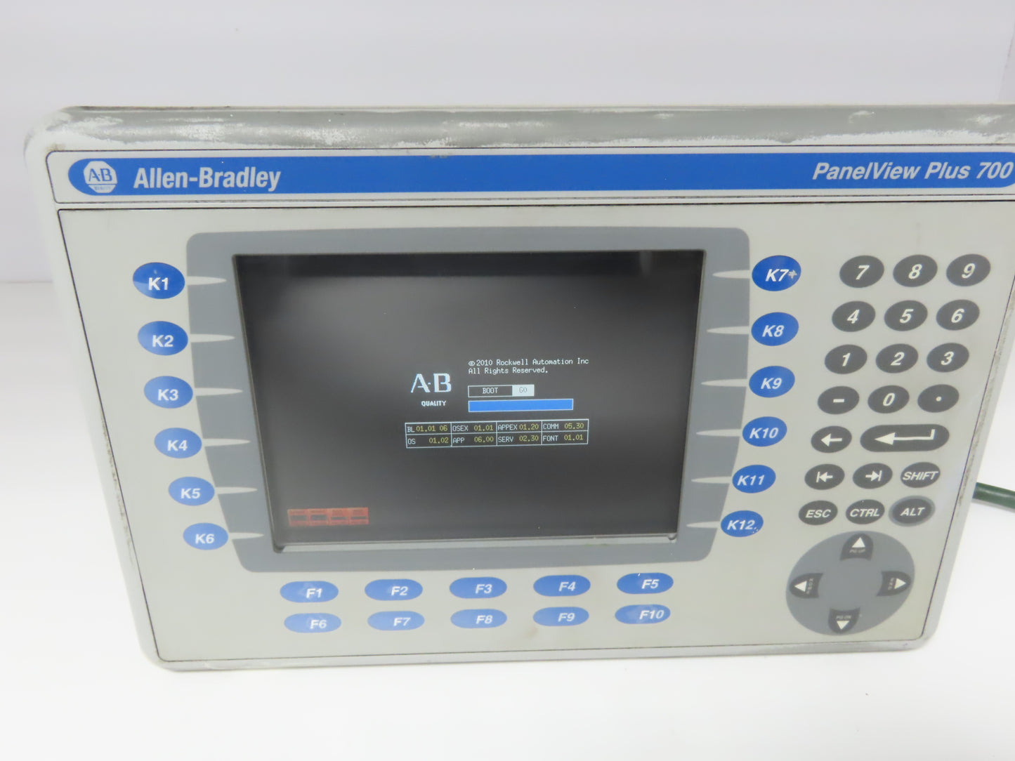 Allen Bradley 2711P-K7C4A8 PanelView Plus 700 Keypad/Touch W/Module 2711P-RDK7C