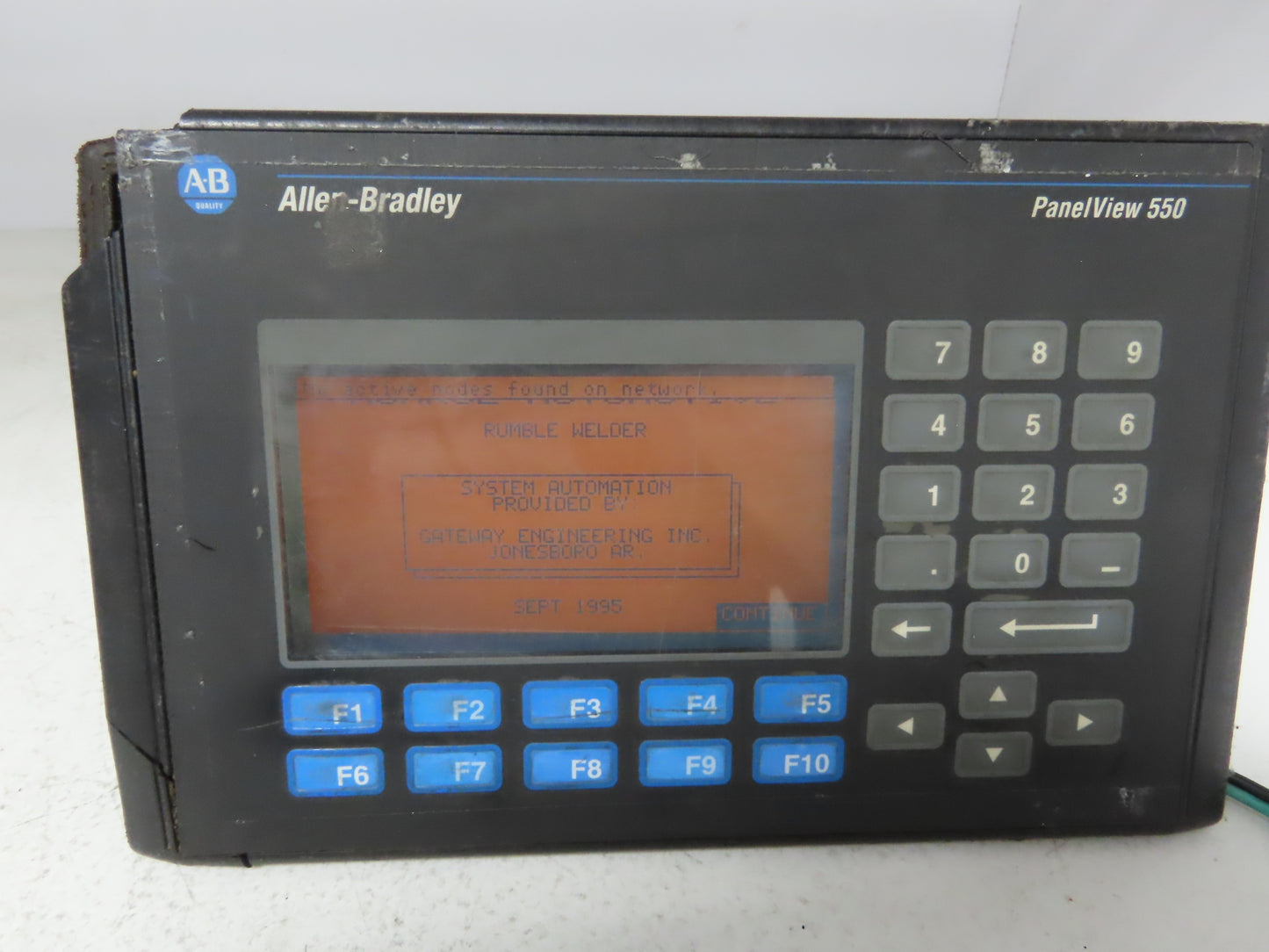 Allen Bradley 2711-K5A2 PanelView 550 HMI Control Panel Ser C Rev B *Read