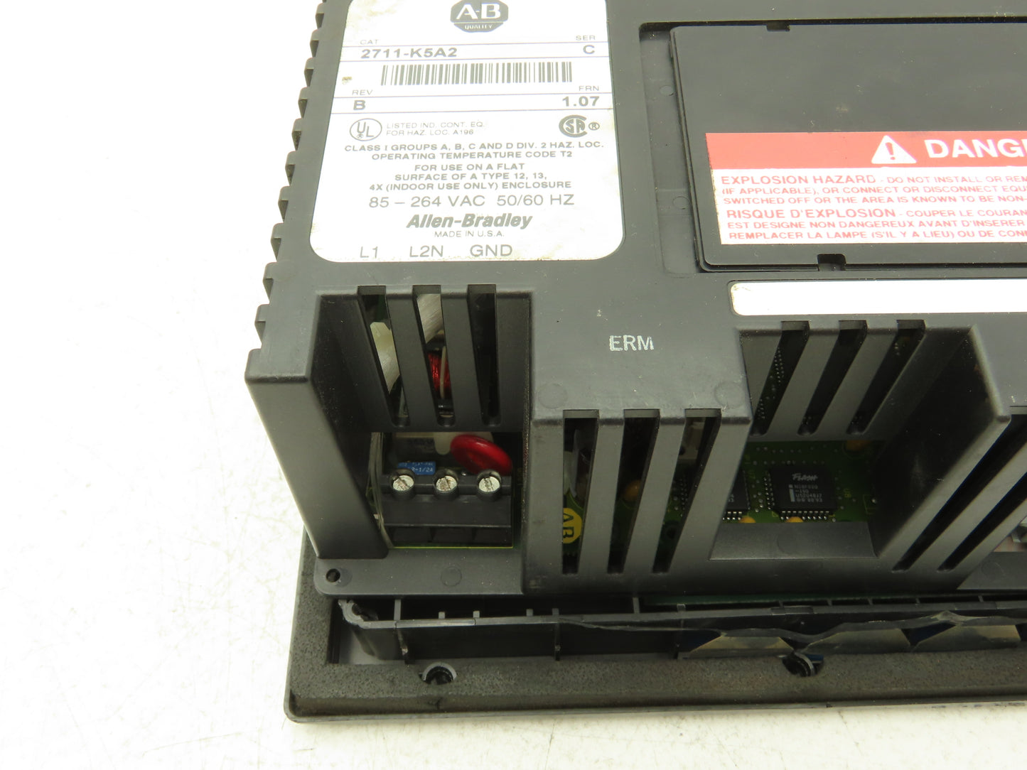 Allen Bradley 2711-K5A2 PanelView 550 HMI Control Panel Ser C Rev B *Read