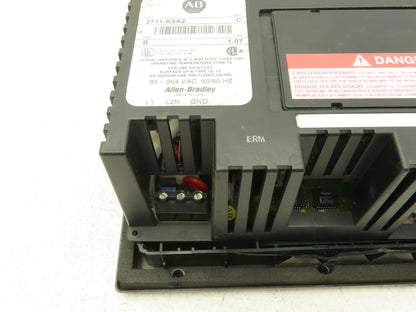 Allen Bradley 2711-K5A2 PanelView 550 HMI Control Panel Ser C Rev B *Read