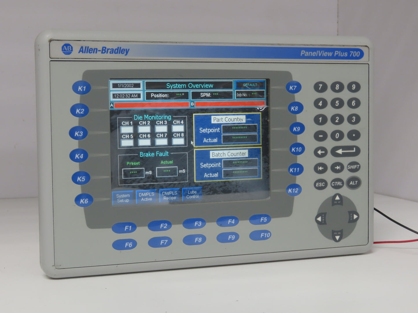 Allen Bradley 2711P-B7C4D1 HMI PanelView Plus 700 Operator Interface 2711P-RP1