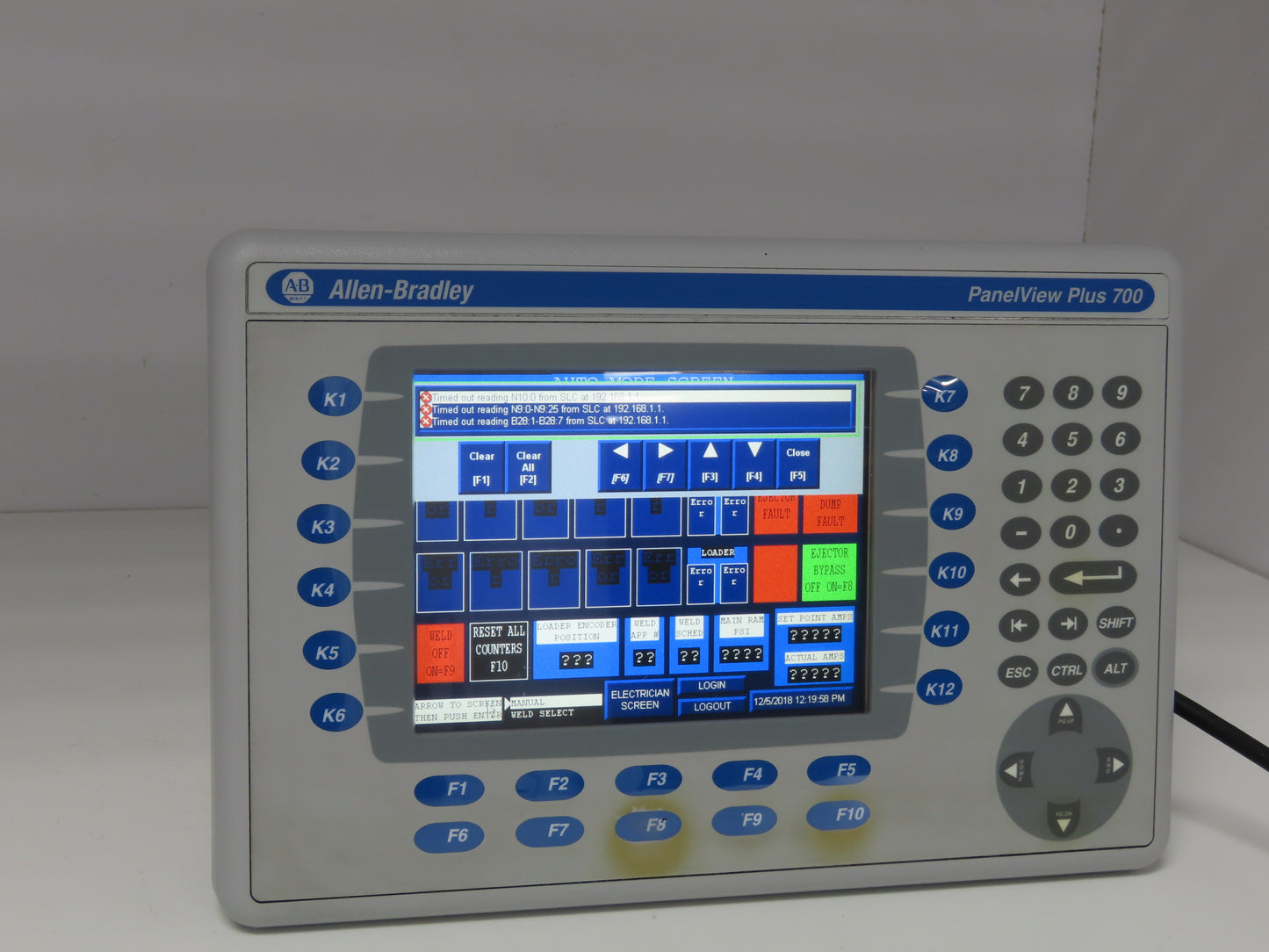 Allen Bradley 2711P-B7C4A8 PanelView Plus 700 Graphic Touch Terminal 2711P-RDB7C