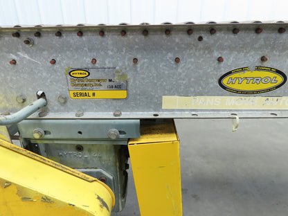 Hytrol 18"x 6' Accumulation Roller Conveyor 16"BF 1-3/8"Roller V-Belt Drive 3PH
