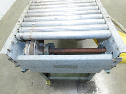 Hytrol 18"x 6' Accumulation Roller Conveyor 16"BF 1-3/8"Roller V-Belt Drive 3PH