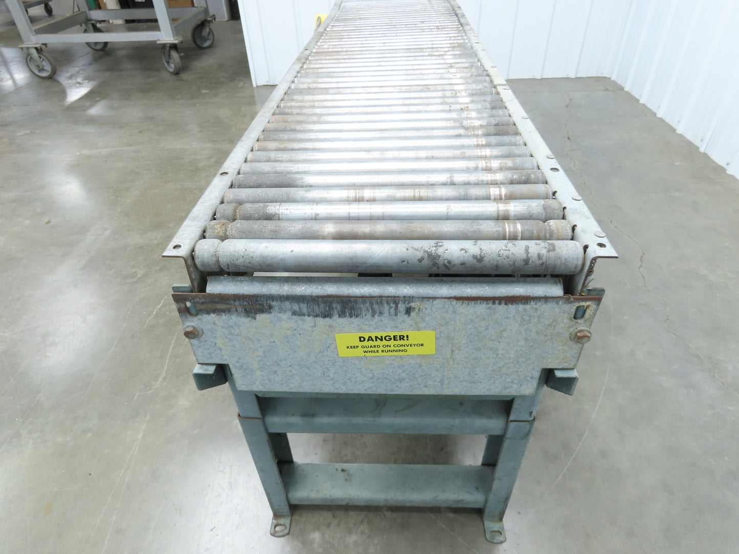 Hytrol 18"x 6' Accumulation Roller Conveyor 16"BF 1-3/8"Roller V-Belt Drive 3PH