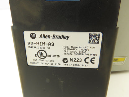20B D 5P0 A 3 AYNANC0 PowerFlex 700 AC Drive 3HP 480V 3Ph Ser B FRN 10.002 READ