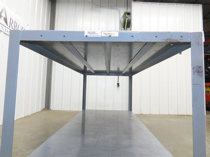 Mobile Machine Table 12 Gauge Steel Top Base Table Work Bench 72x34x36"