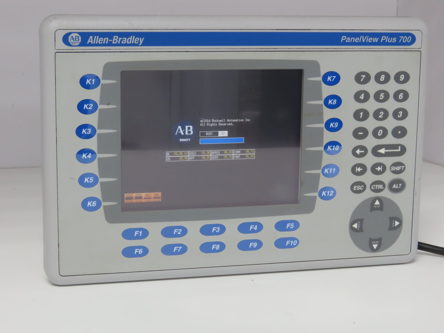 Allen Bradley 2711P-B7C4A8 PanelView Plus 700 Graphic Touch Terminal 2711P-RDB7C