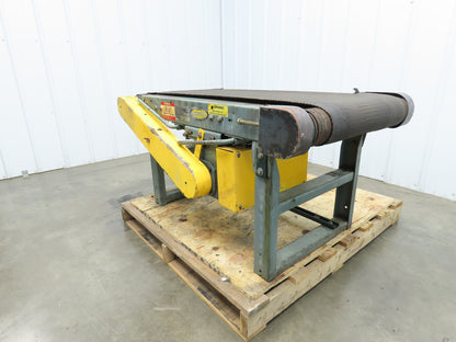 Hytrol 22"x 47" Slider Bed Conveyor 17"Belt 1/3Hp 3PH Belt/Chain Drive 65FPM