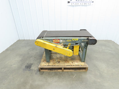 Hytrol 22"x 47" Slider Bed Conveyor 17"Belt 1/3Hp 3PH Belt/Chain Drive 65FPM