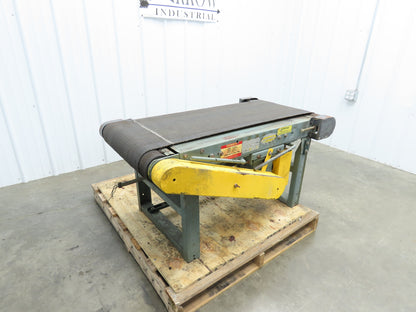 Hytrol 22"x 47" Slider Bed Conveyor 17"Belt 1/3Hp 3PH Belt/Chain Drive 65FPM