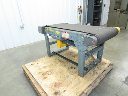 Hytrol 22"x 47" Slider Bed Conveyor 17"Belt 1/3Hp 3PH Belt/Chain Drive 65FPM