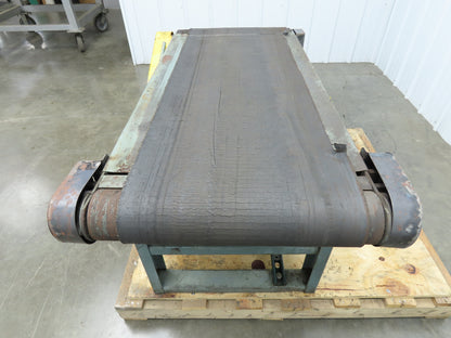 Hytrol 22"x 47" Slider Bed Conveyor 17"Belt 1/3Hp 3PH Belt/Chain Drive 65FPM