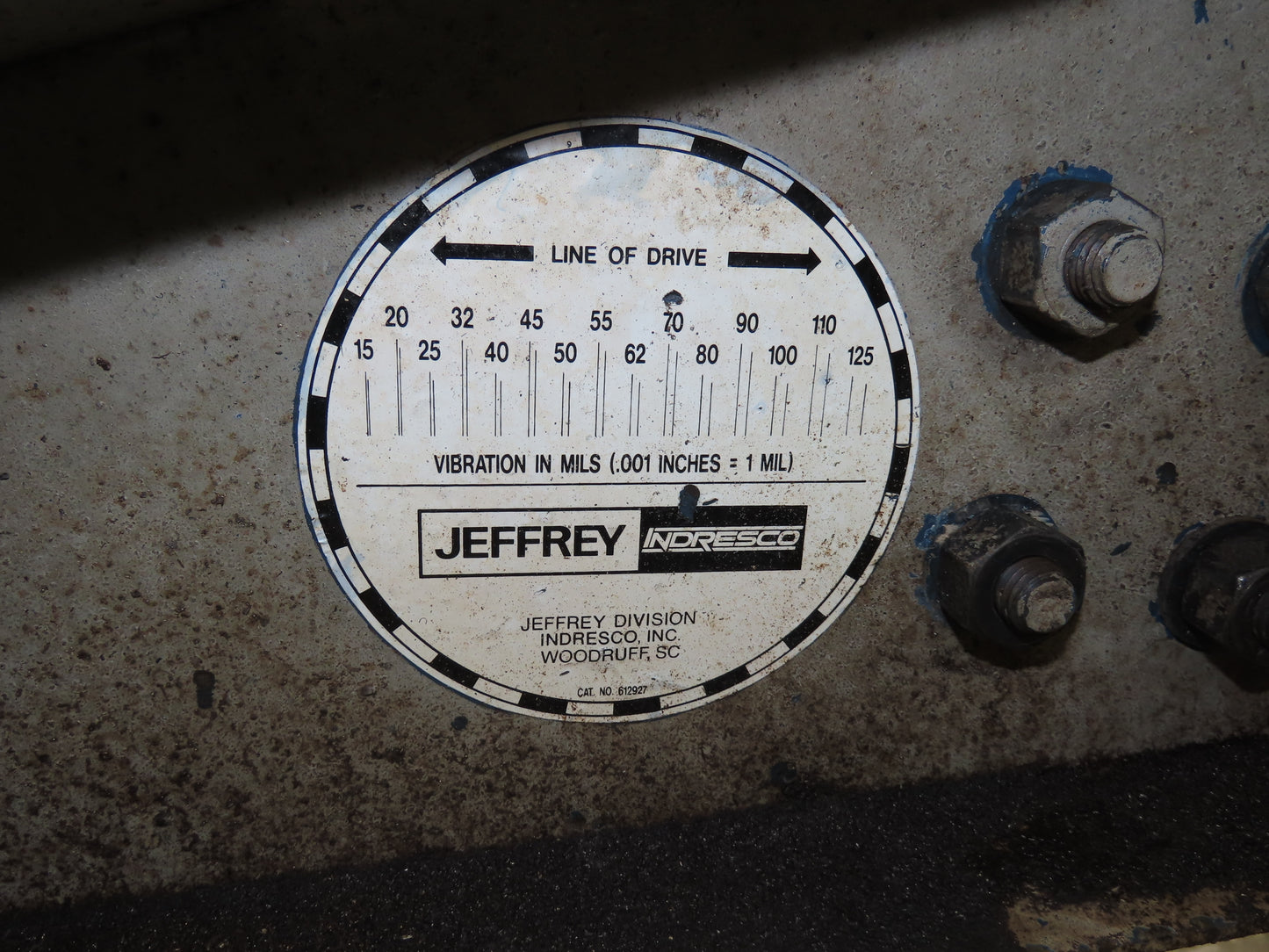 Jeffrey Indresco Model 100 HP Vibratory Feeder Magnetic Drive 480V 10A 1Ph