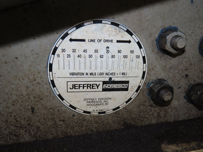 Jeffrey Indresco Model 100 HP Vibratory Feeder Magnetic Drive 480V 10A 1Ph