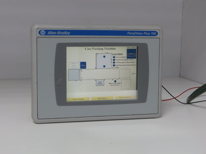 Allen Bradley 2711P-T7C4D8 PanelView Plus 700 Touch Panel Terminal Interface 24V