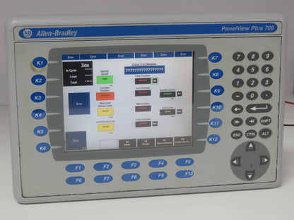 Allen Bradley 2711P-B7C4D8 PanelView Plus 700 Graphic Terminal Touch Screen 24V