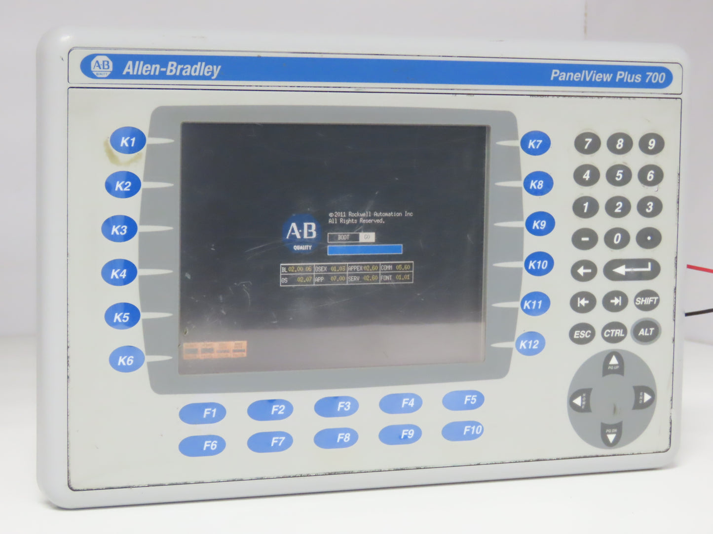Allen Bradley 2711P-B7C4D8 PanelView Plus 700 Graphic Terminal Touch Screen 24V