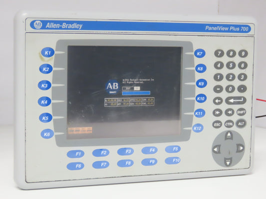 Allen Bradley 2711P-B7C4D8 PanelView Plus 700 Graphic Terminal Touch Screen 24V